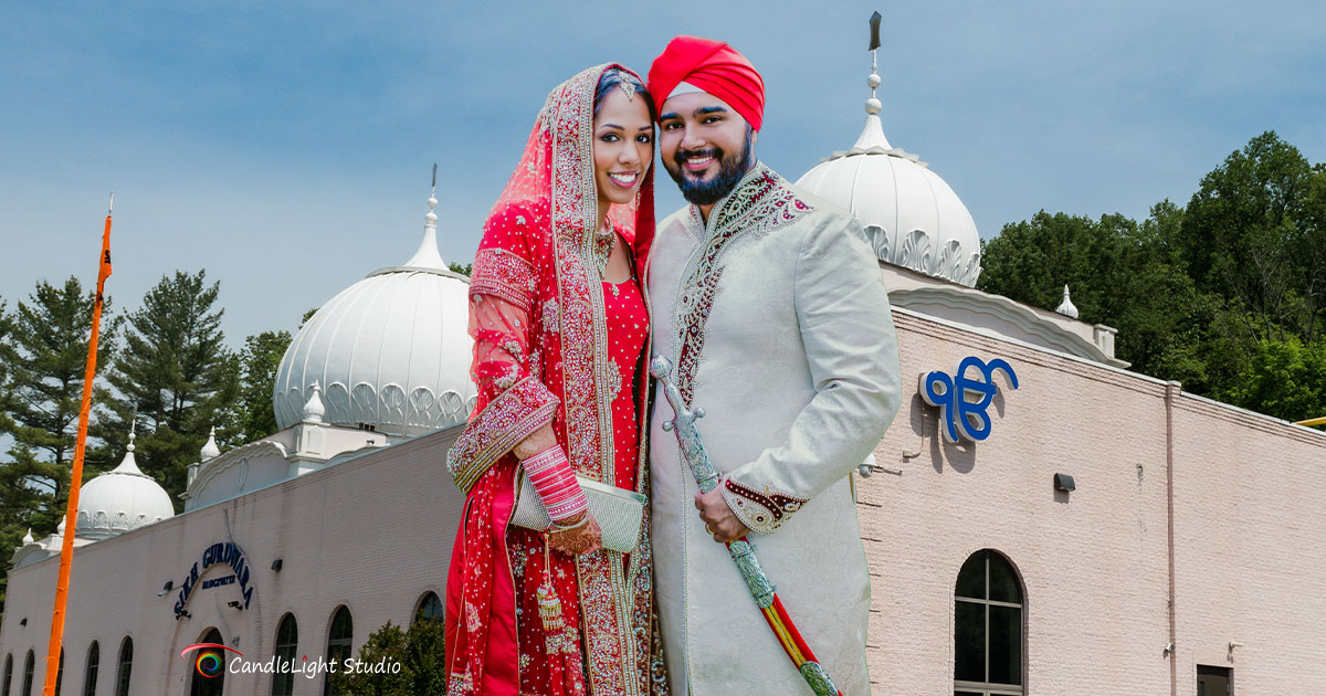 Serene moment for Indian couple at Houston venue
